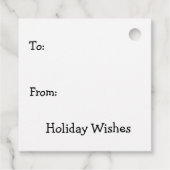 Étiquettes Cadeau Balises cadeaux de vacances amusantes (Dos)