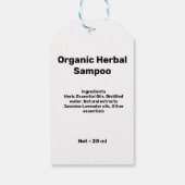 Étiquettes-cadeau BALISES CADEAUX d'entreprise simples et simples (Dos)