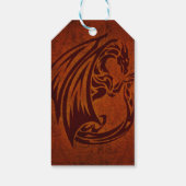 Étiquettes-cadeau Balises Cadeaux Dragon (Dos)