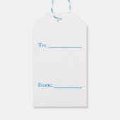 Étiquettes-cadeau Balises cadeaux en cristal de glace congelé (Dos)