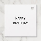 Étiquettes Cadeau Balises cadeaux en papier marbré coloré (Dos)