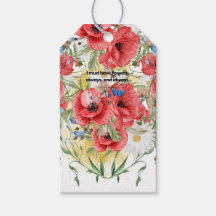 Balises Cadeaux Fleurs Rouges