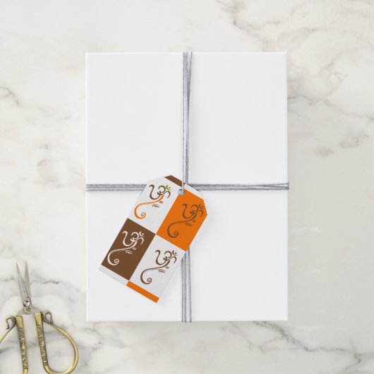 Étiquettes-cadeau Balises cadeaux Ganesha (Avec de la ficelle)