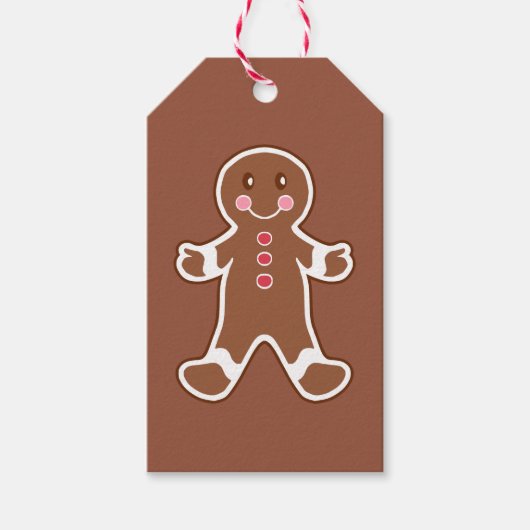 Étiquettes-cadeau Balises cadeaux Gingerbread Cookie (Devant)