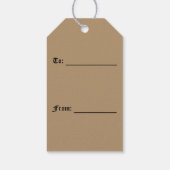 Étiquettes-cadeau Balises cadeaux Gold Ciragne Champagne Bling (Dos)