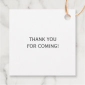 Étiquettes Cadeau Balises cadeaux Kraft Merci, Merci Mariage (Dos)