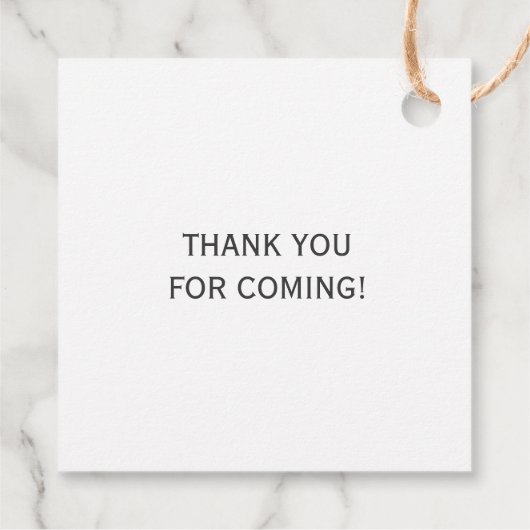 Étiquettes Cadeau Balises cadeaux Kraft Merci, Merci Mariage (Dos)