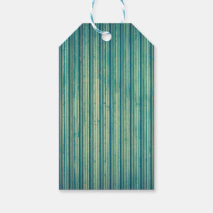 Étiquettes-cadeau Balises cadeaux Lignes en métal bleu rayé