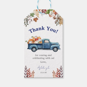 Étiquettes-cadeau Balises cadeaux Little Citrouille Boy Baby shower