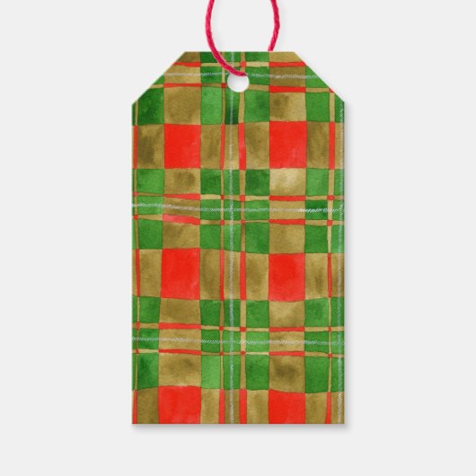 Étiquettes-cadeau Balises cadeaux MAC GREGOR TARTAN (Devant)