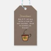 Étiquettes-cadeau Balises cadeaux maison Chai Tea Mix (Dos)