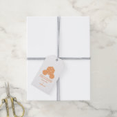 Étiquettes-cadeau Balises Cadeaux Mariage D20 Dice Orange (Avec de la ficelle)