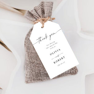 Étiquettes-cadeau Balises cadeaux Mariage en porcelaine bleue