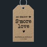 Étiquettes-cadeau Balises cadeaux Mariage Rustic S’more Love<br><div class="desc">C’est plus Love Mariage campagnard. Ajoutez une touche amusante de couleur et de style unique à votre mariage ou à votre douche nuptiale préférée. Un sac de douche nuptiale est un grand complément à la planification de la fête. Ces sacs uniques seront facilement utilisés comme un cadeau et peuvent servir...</div>