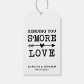 Étiquettes-cadeau Balises cadeaux Mariage Rustic S’more Love (Devant)