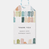 Étiquettes-cadeau Balises Cadeaux Merci Bijoux peints (Dos)