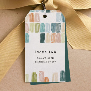 Étiquettes-cadeau Balises Cadeaux Merci Bijoux peints