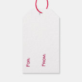 Étiquettes-cadeau Balises Cadeaux Merry & Bright (Dos)