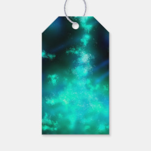 Étiquettes-cadeau Balises cadeaux Night Sky Emerald Green