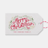 Étiquettes-cadeau Balises cadeaux Noël nostalgique (Devant (Horizontal))