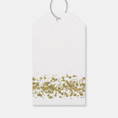 Étiquettes-cadeau Balises cadeaux parties scintillant or (Dos)