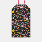 Étiquettes-cadeau Balises Cadeaux Personnalisables Flore foncé (Dos)