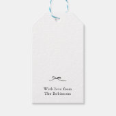 Étiquettes-cadeau Balises cadeaux personnalisées avec Bow (Devant)