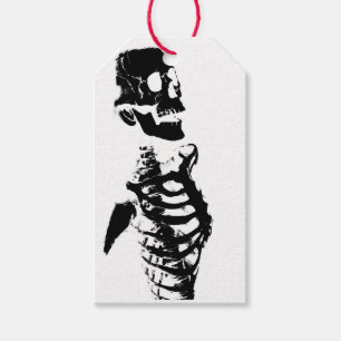 Étiquettes-cadeau Balises cadeaux personnalisées SKELETON