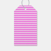 Étiquettes-cadeau Balises cadeaux Pink Stripes (Dos)