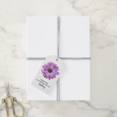 Étiquettes-cadeau Balises Cadeaux Purple Daisy (Avec de la ficelle)