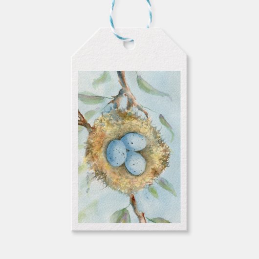 Étiquettes-cadeau Balises cadeaux "Robin's Nest" (Devant)