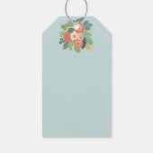 Étiquettes-cadeau Balises cadeaux Rose Coral (Dos)