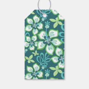 ÉTIQUETTES-CADEAU BALISES CADEAUX SURF JUNGLE (COMBO TURQUOISE)