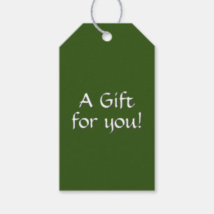 Étiquettes-cadeau Balises Cadeaux verts solides