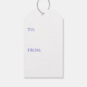 Étiquettes-cadeau Balises cadeaux VIOLET CELTIC KNOT (Dos)