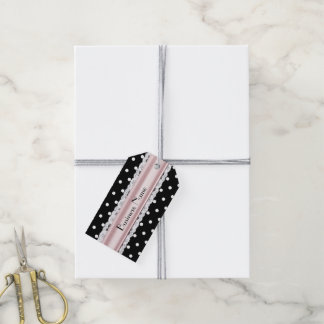 Étiquettes-cadeau Balises commerciales personnalisées Polka Dot d'in