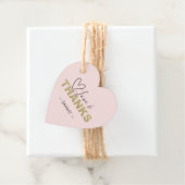 Étiquettes Cadeau Balises d'amour et de favoritisme rose pâle (En situation)