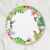 Étiquettes Cadeau Balises de Baby shower du thème ananas (Dos)