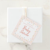 Étiquettes Cadeau Balises de baby shower pour bordure (En situation)
