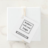 Étiquettes Cadeau Balises de blocage du logo et du code-barres (En situation)