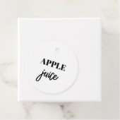 Étiquettes Cadeau Balises de bouteille simples (En situation)