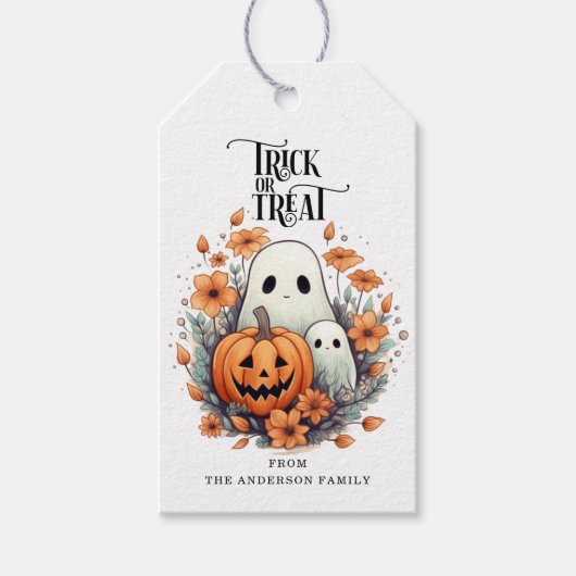 Étiquettes-cadeau Balises de cadeaux Ghost (Devant)