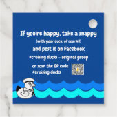 Étiquettes Cadeau Balises de canard de croisière (Dos)