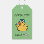 Étiquettes-cadeau Balises de canard de croisière (Dos)