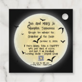 Étiquettes Cadeau Balises de canard de croisière Halloween (Dos)