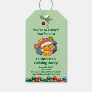 Étiquettes-cadeau Balises de canard de croisière Noël
