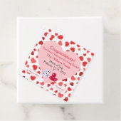 Étiquettes Cadeau Balises de canard de croisière Valentines (En situation)