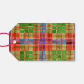 Étiquettes-cadeau Balises de fils MAC RAE TARTAN 3,5"x2" (Dos (Horizontal))