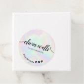 Étiquettes Cadeau Balises de hachage de script Holographique 2 pouce (En situation)