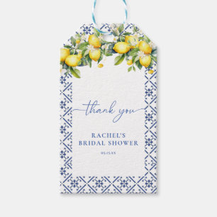 Étiquettes-cadeau Balises de la Faveur de la nuptiale du citron prin